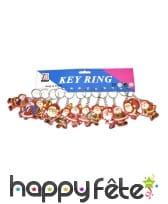 12 porte clefs père noël