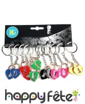12 porte clés coeur cadenas