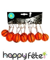12 portes clés ballons de basket