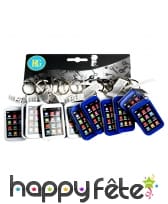 12 portes clés smartphone lampe led