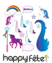 16 Photobooth Licorne pailleté, image 1