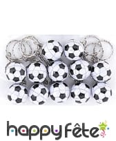 12 petits portes clés ballons de foot