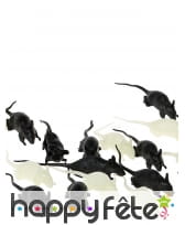 12 petits Rats phosphorescents de 4cm, image 1