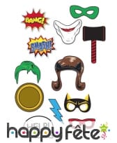 12 photobooth thème Super-héros BD, image 1