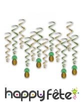 12 Suspensions ananas de 86 cm