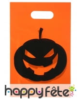 10 Sacs cadeaux Halloween imprimé citrouille