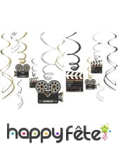 12 suspensions cinéma décoratives