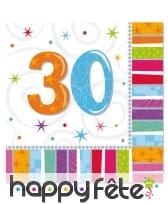 16 serviettes d'anniversaire imprimées âge, image 3