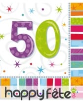 16 serviettes d'anniversaire imprimées âge, image 5