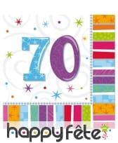 16 serviettes d'anniversaire imprimées âge, image 7