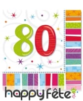 16 serviettes d'anniversaire imprimées âge, image 8