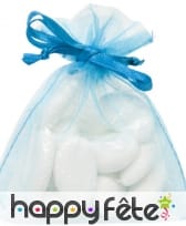 10 sachets en organza gris, image 4