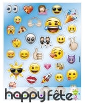 136 Stickers émoticones