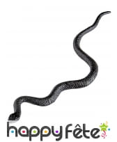 12 Serpents noirs de 12cm
