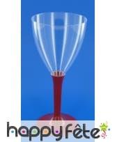 10 verres a vin pied bordeaux