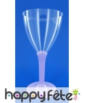 10 verres a vin pied lavande