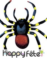 2 Araignées colorées en plastique de 10cm