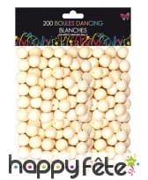 200 boules blanches de sarbacane