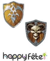 2 boucliers décoratifs en carton de 48cm