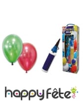 25 Ballons de baudruche métalliques avec pompe