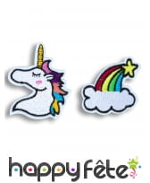 2 Broches licorne de 67mm