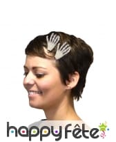 2 barettes mains de squelette, image 1