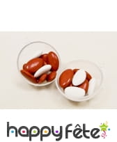 2 Boules transparentes de 6cm, à remplir