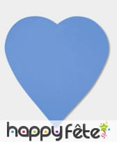 250g confettis coeur bleu roi