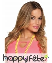 2 Colliers de perles plastique fluo pour femme, image 3
