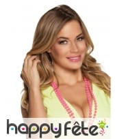 2 Colliers de perles plastique fluo pour femme, image 4