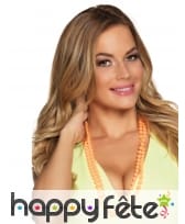 2 Colliers de perles plastique fluo pour femme, image 5