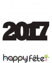 2017 cartonné noir de 40,5 cm