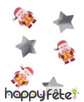 20 Confettis Père Noël de 11cm