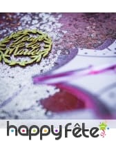 2 Couronnes Team de la mariée en bois doré, 7 cm, image 1