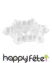 2 Emporte-pi&egrave;ces sapin et flocon de 8cm, image 2