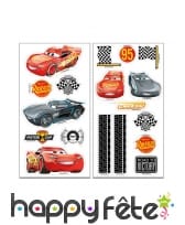 2 Feuilles Cars comestibles pour gâteau