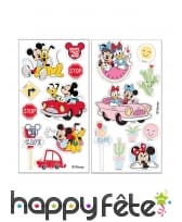 2 Feuilles comestibles Mickey Minnie pour gâteau