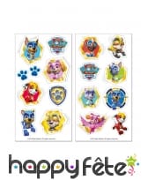 2 Feuilles comestibles Pat Patrouille pour gâteau