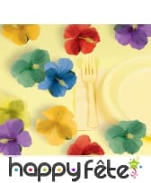 24 fleurs hawaïennes multicolores en tissu, image 1