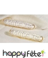 2 faux salamis blancs en filet