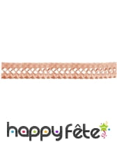 2 guirlandes chenille abricot 3 m