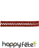 2 guirlandes chenille bordeaux 3 m