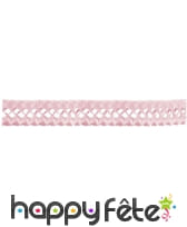 2 guirlandes chenille rose 3 m