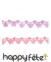 2 guirlandes de petits papillons 2m