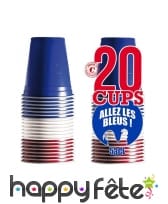 20 Gobelets Original Cup bleu blanc rouge de 53cl, image 1