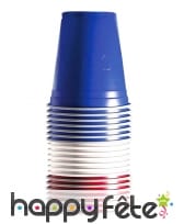 20 Gobelets Original Cup bleu blanc rouge de 53cl