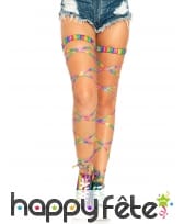 2 Jarretières multicolores