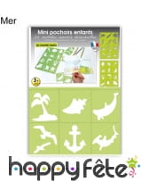 24 minis pochoires sur le thème de la nature, image 3