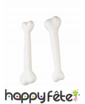 2 os blancs de 20cm, en plastique