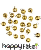 24 petits grelots dorés